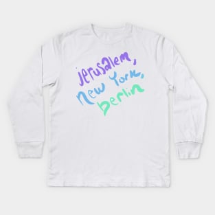 Jerusalem, New York, Berlin Vampire Weekend Kids Long Sleeve T-Shirt